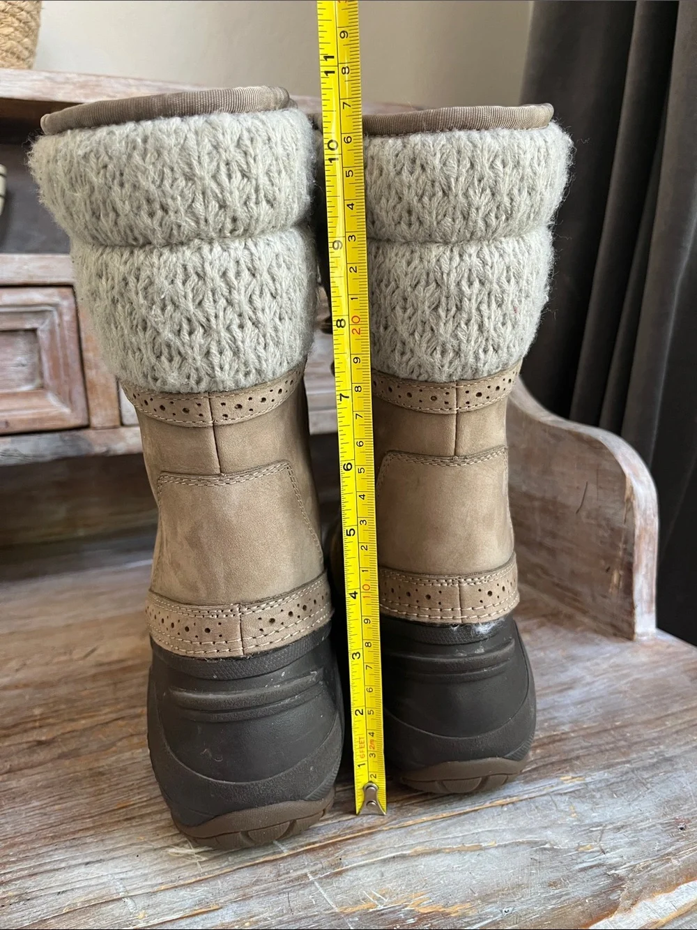 🤍 The North Face Shellista II Mid Boots Size 10 Split Rock Brown Dove Grey